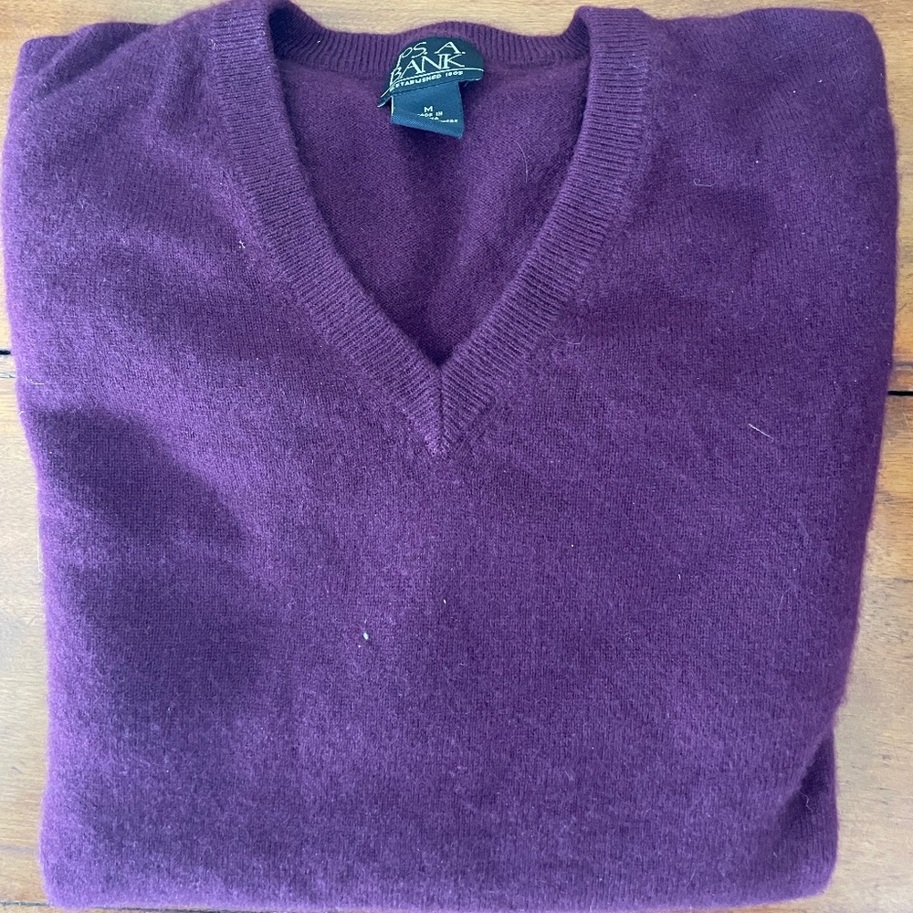 Jos A Banks cashmere sweater